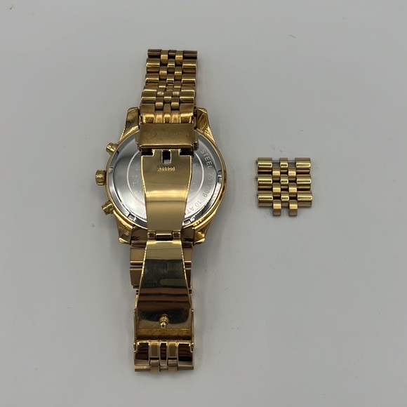 MICHAEL KORS
Chronograph Lexington Gold-Tone Stainless Steel Bracelet Watch 45mm - Picture 4 of 6